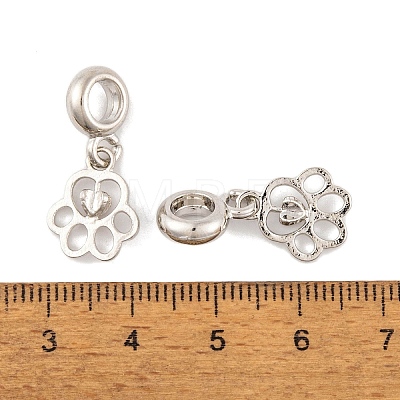 Rack Plating Alloy European Dangle Charms FIND-C055-16P-1