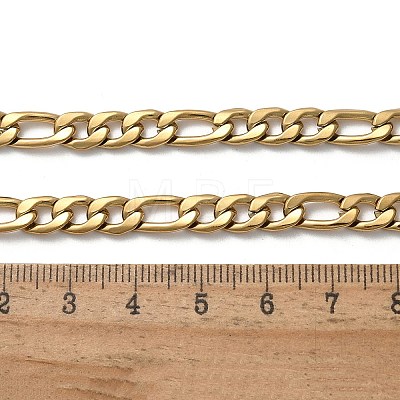 304 Stainless Steel Figaro Chain Necklaces NJEW-S442-02G-1