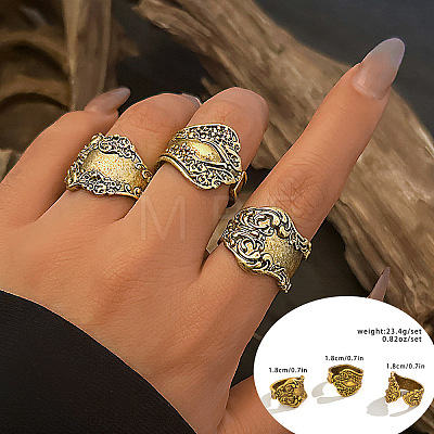 Adjustable Ethnic Style Alloy Cuff Rings FS-WGD767D-01-1