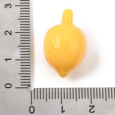 Opaque Resin Imitation Fruit Pendants RE-CBAE54B-02E-1
