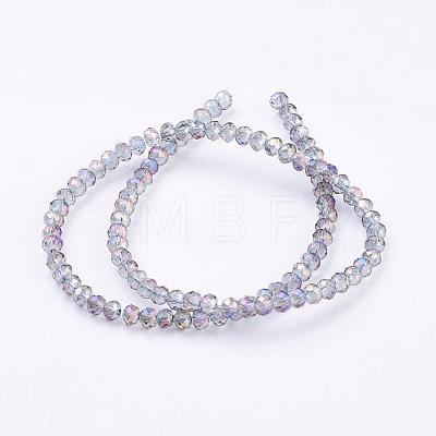 Electroplate Glass Beads Strands EGLA-D020-3x2mm-73-1