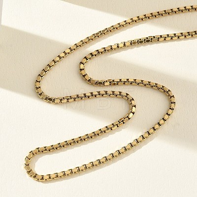 10Pcs 2.3MM 304 Stainless Steel Box Chain Necklaces NJEW-G203-05G-1