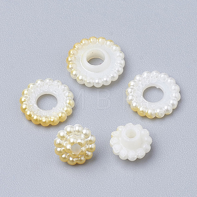 Imitation Pearl Acrylic Beads OACR-T004-10mm-15-1