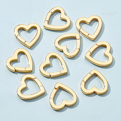 Brass Spring Gate Rings KK-BC0004-70-1