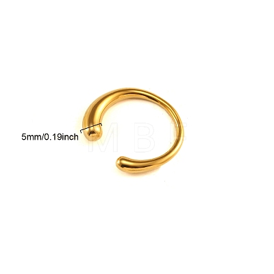 Stainless Steel Cuff Open Ring PW-WG88F08-06-1