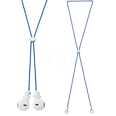 2Pcs Polyester Earphone Cord Straps HJEW-TAC0170-1