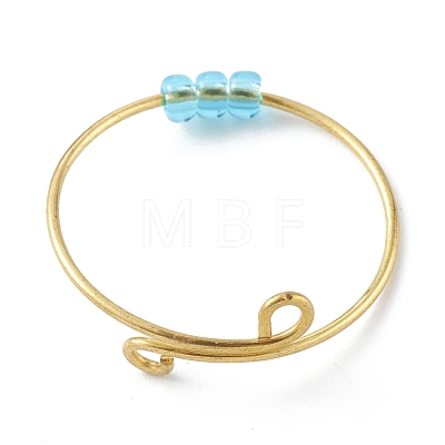 Adjustable Brass Cuff Rings RJEW-JR00343-1