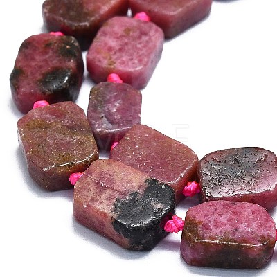 Natural Rhodonite Beads Strands G-K245-J17-01-1