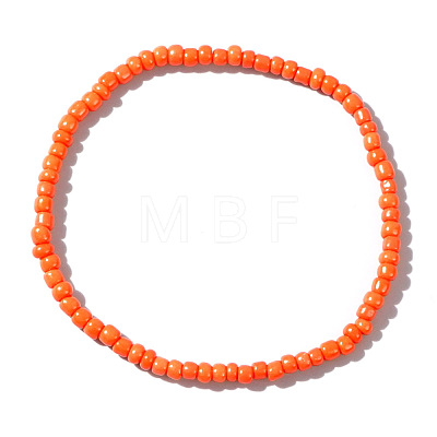 Halloween Acrylic Round Beaded Stretch Bracelets for Gift UX7844-3-1