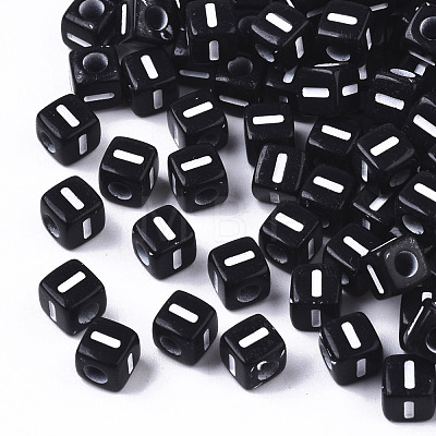 Opaque Acrylic Beads SACR-N002-01I-1