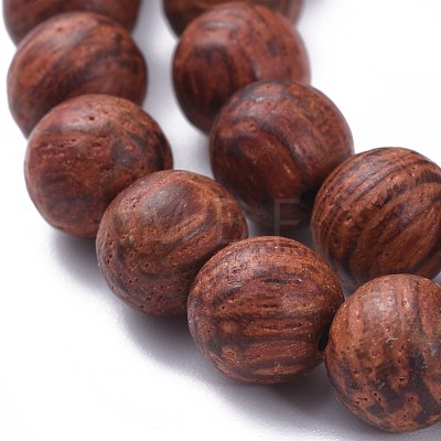 Wood Beads Strands WOOD-F008-03-D-1