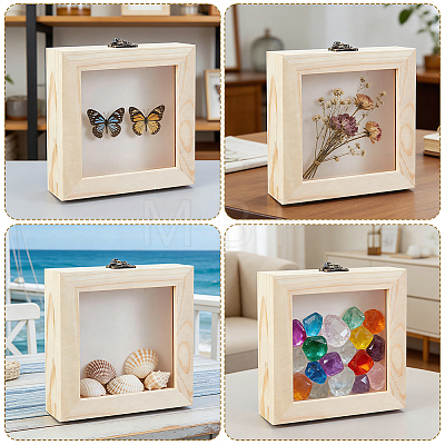 1Pc Wood Storage Display Cases CON-GA0001-42-1
