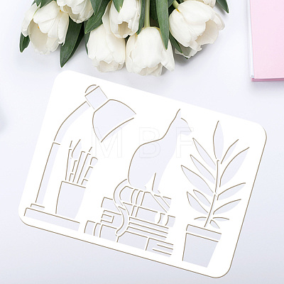 Plastic Drawing Painting Stencils Templates DIY-WH0396-233-1