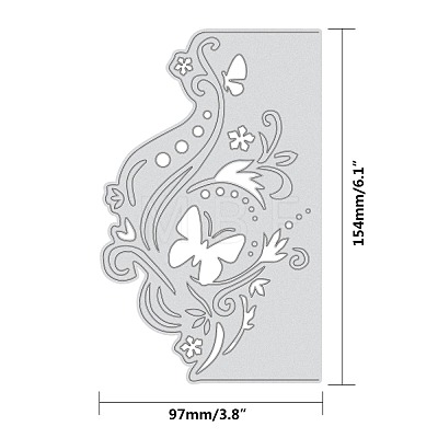 Floral Design Carbon Steel Cutting Dies Stencils DIY-WH0170-010-1