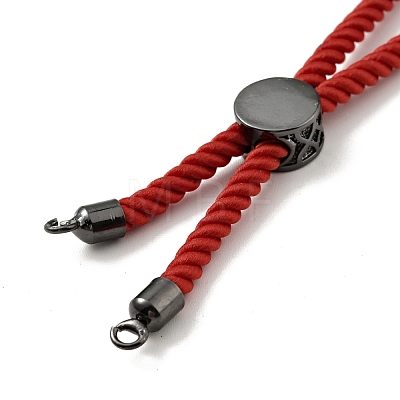 Half Finished Twisted Milan Rope Slider Bracelets FIND-G032-01B-14-1