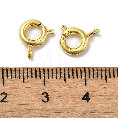 Brass Spring Ring Clasps KK-P249-08A-G-1