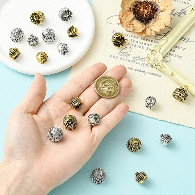 20Pcs 2 Styles 2 Colors Tibetan Style Alloy Pendant Bails FIND-YW0013-15-1