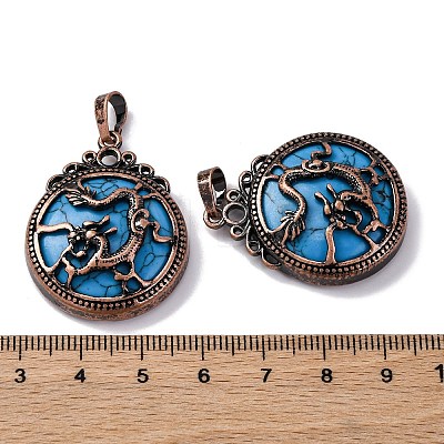 Synthetic Turquoise Pendants G-A241-02R-05-1