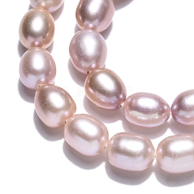 Natural Cultured Freshwater Pearl Beads Strands PEAR-N012-06W-1
