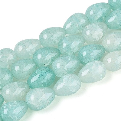 Baking Paint Crackle Glass Beads Strands DGLA-N019-03A-M-1