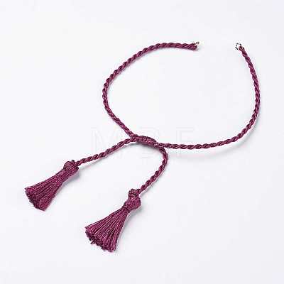 Polyester DIY Braided Bracelet Making MAK-K018-A-1