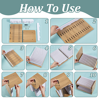 Wooden Cell Phone Storage Box AJEW-WH0696-477B-01-1