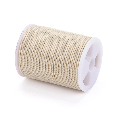 Round Waxed Polyester Cord X-YC-G006-01-1.0mm-12-1