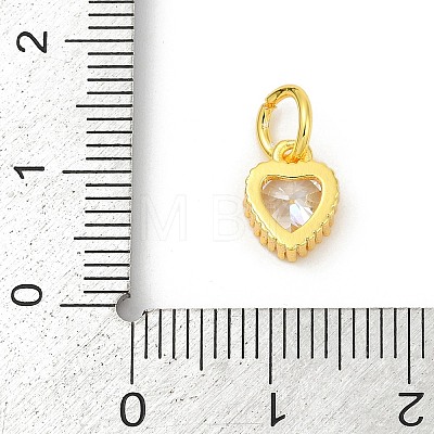 Brass Micro Pave Cubic Zirconia Pendants KK-H204-01G-05-1