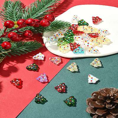 6Pcs Handmade Bumpy Glass Beads Strands LAMP-FS0001-16D-1