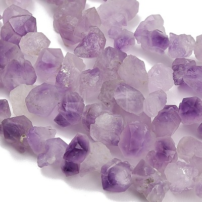 Raw Rough Natural Druzy Amethyst Beads Strands GG-CBAC61B-A01-02-1