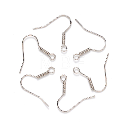 304 Stainless Steel Earring Hooks STAS-S111-008-1