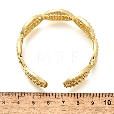 Brass Cuff Bangles for Women BJEW-U018-02G-1