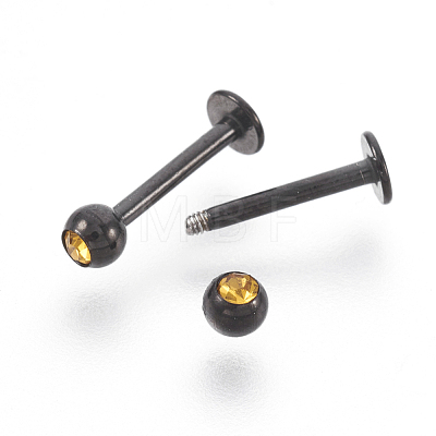 (Jewelry Parties Factory Sale)304 Stainless Steel Barbell Cartilage Earrings EJEW-L207-O05-B-1