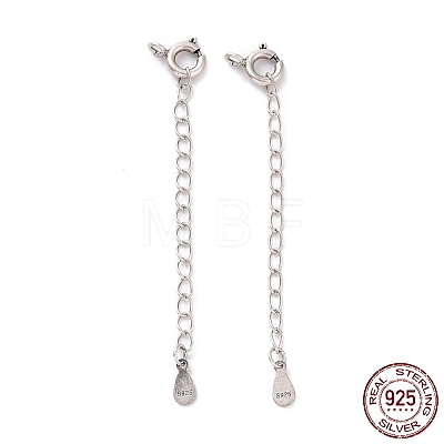 925 Sterling Silver Chain Extenders STER-D036-32AS-1