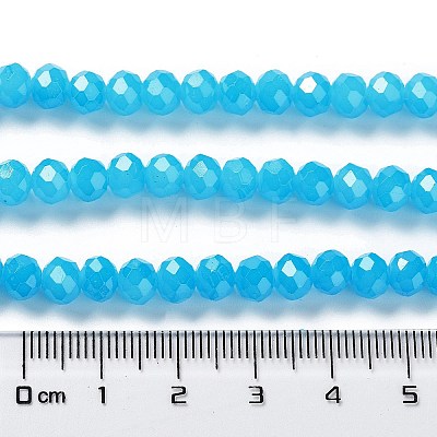 Baking Painted Imitation Jade Glass Bead Strands DGLA-A034-J8MM-A13-1