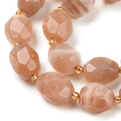 Natural Sunstone Beads Strands G-P541-A01-07-1