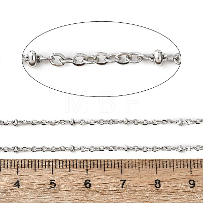 Tarnish Resistant 304 Stainless Steel Cable Chains CHS-K004-13P-0.4mm-1