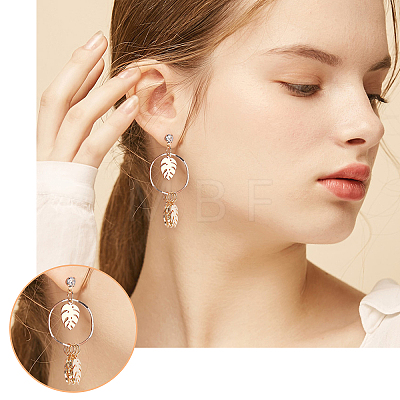 60Pcs Brass Cubic Zirconia Stud Earring Findings KK-CN0001-43-1