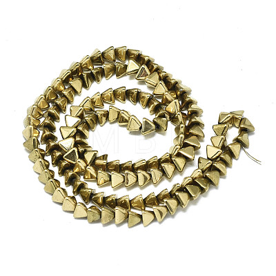 Electroplate Non-magnetic Synthetic Hematite Beads Strands G-S352-57-1