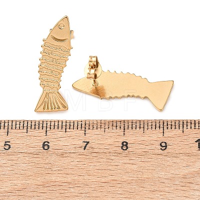 304 Stainless Steel Stud Earrings for Women EJEW-F410-01G-1