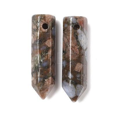 Natural African Opal Pointed Pendants G-D460-01L-1