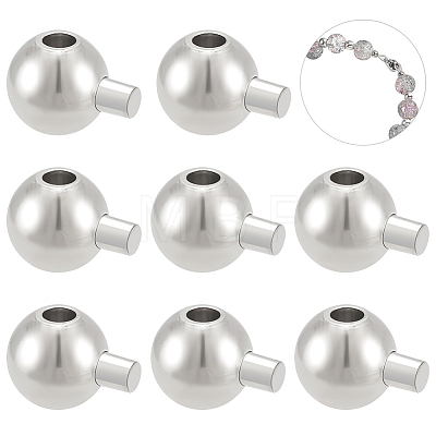 8Pcs Sterling Silver Crimp Beads STER-BC0002-67P-1