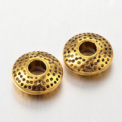 Tibetan Style Alloy Spacer Beads X-TIBEB-R011-AG-FF-1