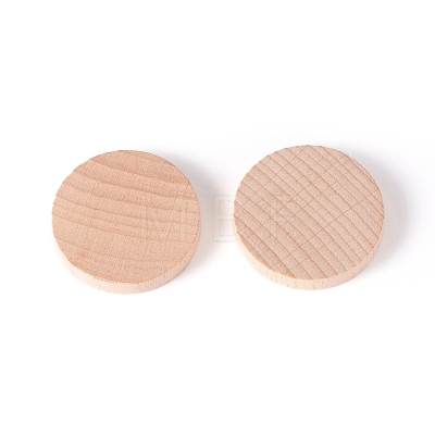 Unfinished Natural Poplar Wood Cabochons WOOD-E010-09-1