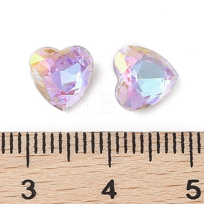 Glass Rhinestone Cabochons RGLA-L029-08B-VLLA-1