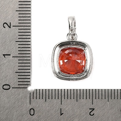 925 Sterling Silver Pave Cubic Zirconia Pendants STER-C015-01A-01-1