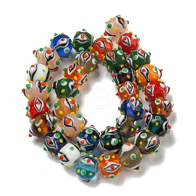 Handmade Lampwork Beads Strands LAMP-N025-05A-1