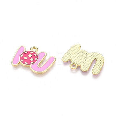Alloy Enamel Sports Pendants ENAM-T022-74G-1