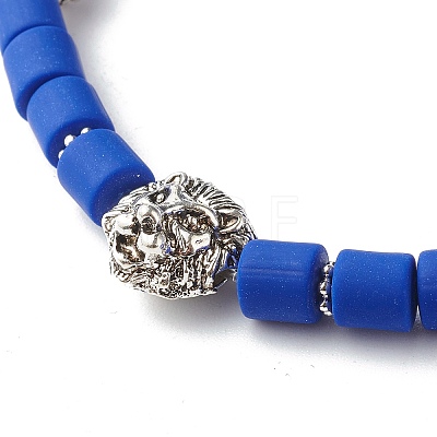 Handmade Polymer Clay Beads  Stretch Bracelets BJEW-JB06550-1