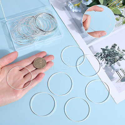 50Pcs Brass Linking Rings KK-SP0002-12A-1